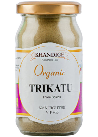 Organic Trikatu Powder, Khandige (100gm)