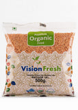 Organic Masoor Dal (Split Pink Lentil Without Skin), Vision Fresh (500gm)