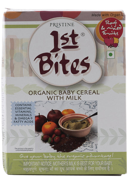 Organic 1st Bites - Ragi & Mixed Fruits, Pristine (300gm)