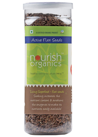 Organic Active Alsi (Flax Seeds), Nourish Organics (200gm)