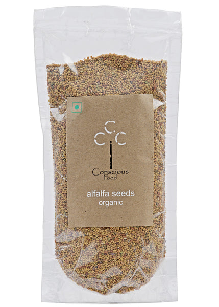 Organic Alfalfa Seeds, Conscious Food (200gm)