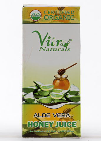 Organic Aloe Honey Juice, Vitro Naturals (500ml)