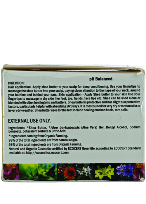 Organic Aloe Shea Body Butter, Vitro Naturals (50gm)