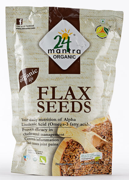 Organic Alsi (Flax Seeds), 24 Mantra (200gm)