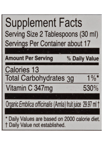 Organic Amla Juice (Gooseberry), Vitro Naturals (500ml)