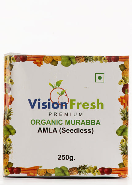 Organic Amla Murabba Seedless (Gooseberry), Vision Fresh (250gm)