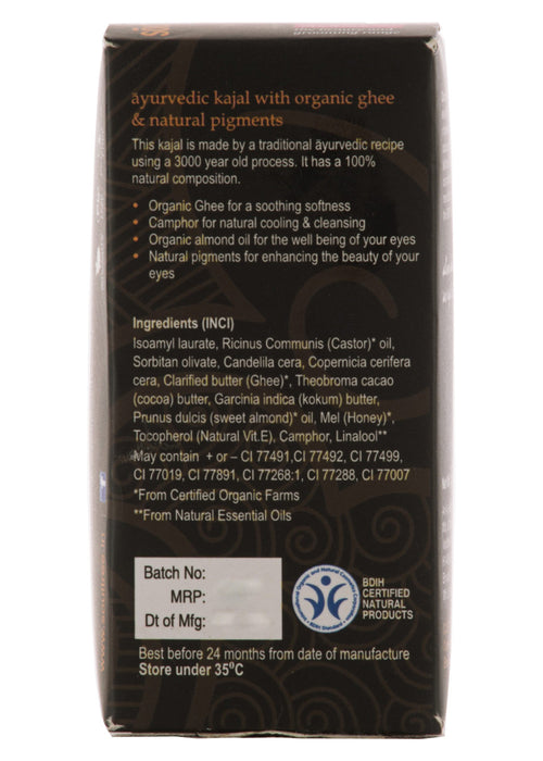 Organic Ayurvedic Kajal - 24 Carat, Soul Tree (1 shade)