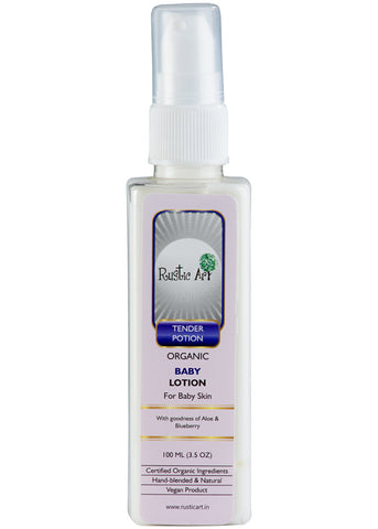 Organic Baby Lotion, Rustic Art (100ml)