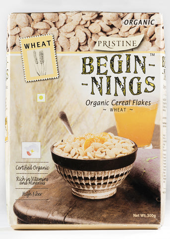 Organic Begininnings Wheat Flakes, Pristine (300gm)