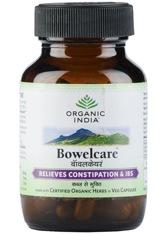 Organic Bowelcare Capsules, Organic India (60gm)