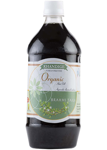 Organic Brahmi Oil, Khandige (1 ltr)