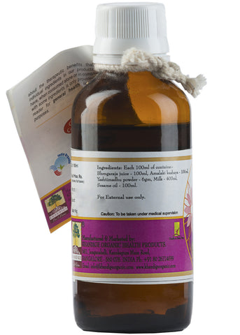 Organic Bhrngamalakadi Oil, Khandige (100ml)