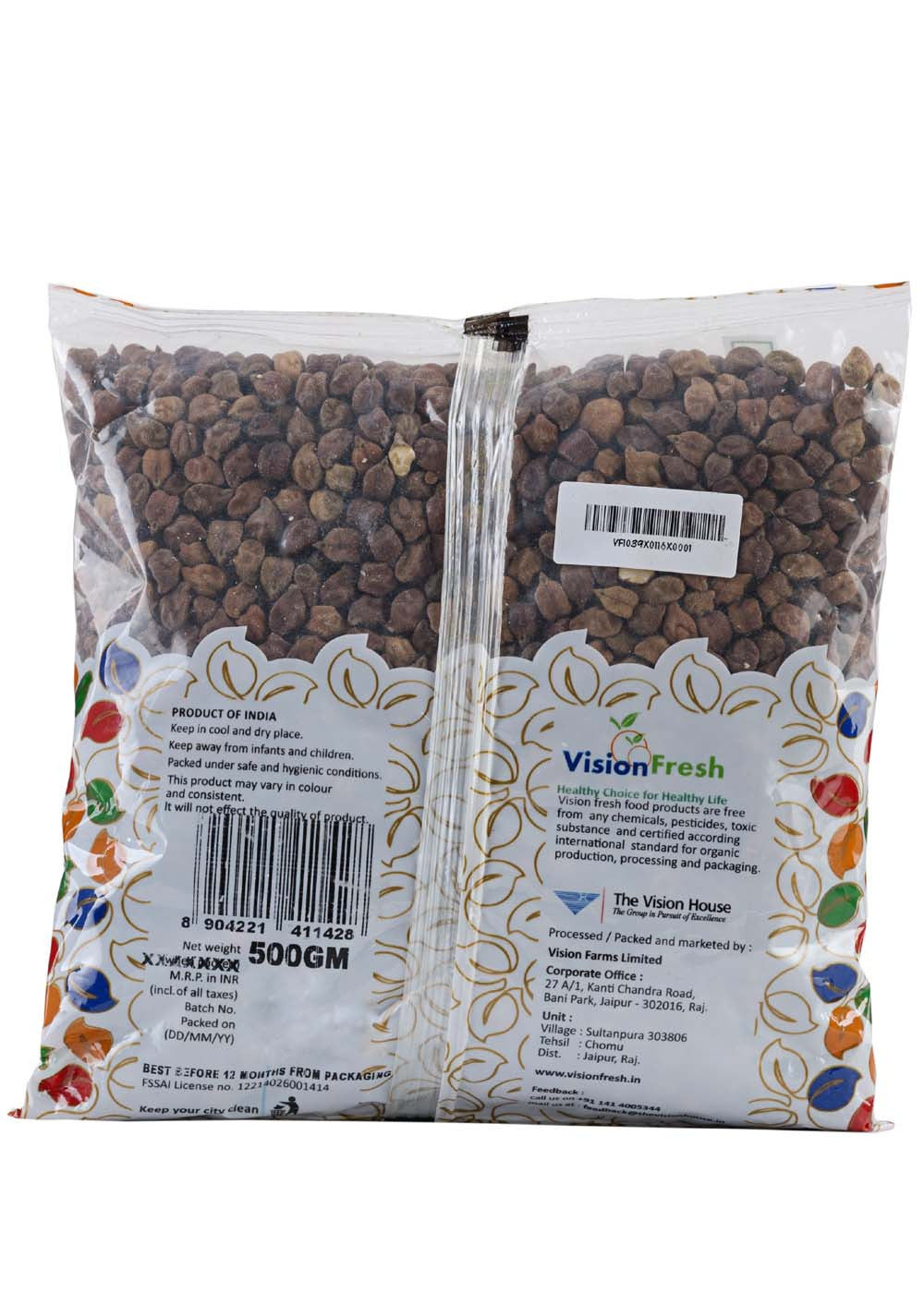 Organic Chana (Bengal Gram), Vision Fresh (500 gm)