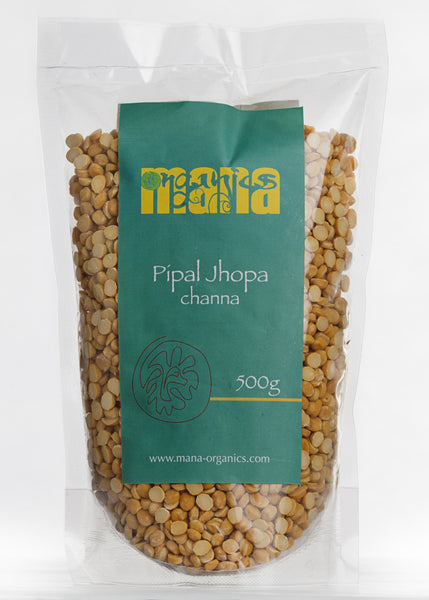 Organic Chana Dal (Split Bengal Gram), Mana Organics (500gm)