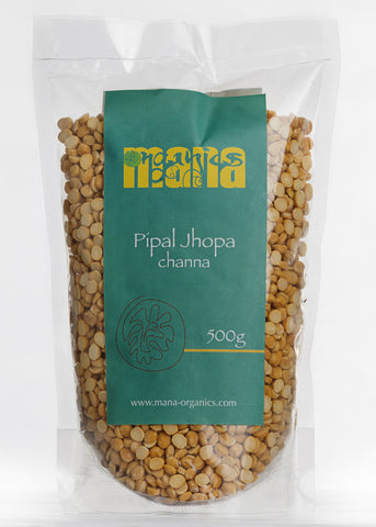 Organic Chana Dal (Split Bengal Gram), Mana Organics (500gm)