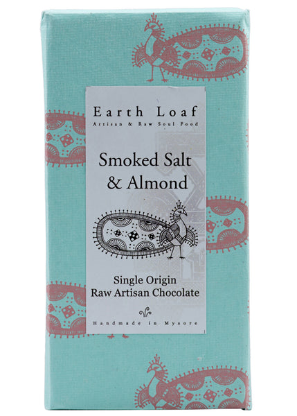 Organic Chocolate Bars- Smoked Salt & Almond, Earth Loaf (72gm)