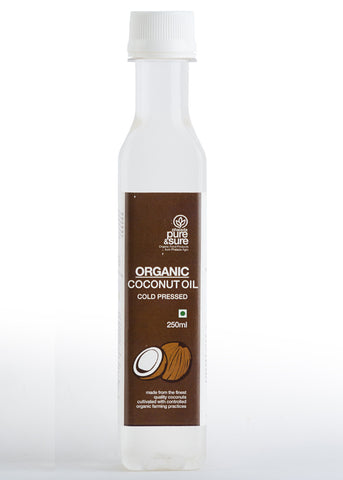 Organic Coconut Oil, Pure & Sure (250ml)