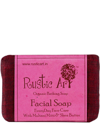 Organic Facial Soap, Rustic Art (100gm)