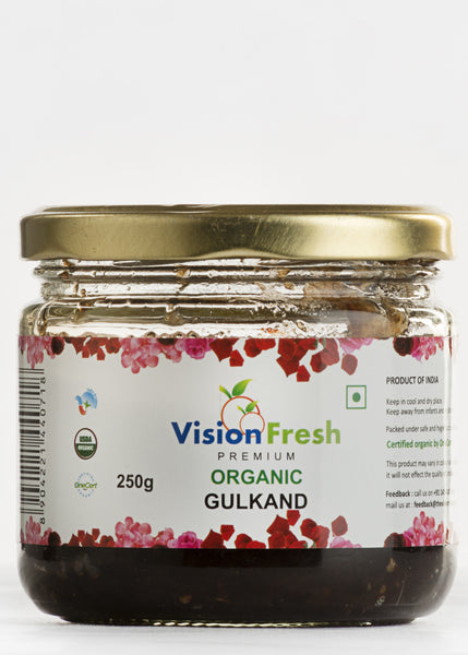 Organic Gulkand (Rose Petal Jam), Vision Fresh (250gm)