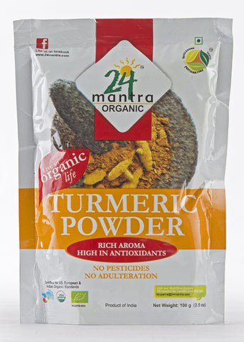 Organic Haldi Powder (Turmeric), 24 Mantra (100gm)