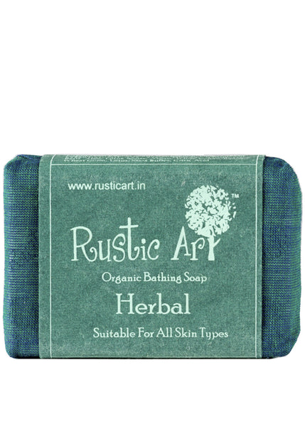 Organic Herbal Soap, Rustic Art (100gm)