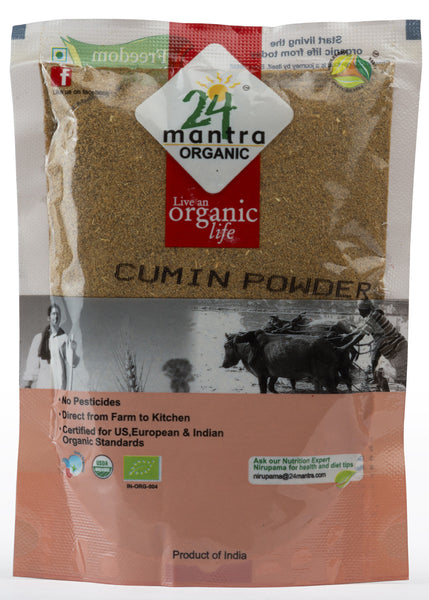 Organic Jeera Powder (Cumin), 24 Mantra (100gm)