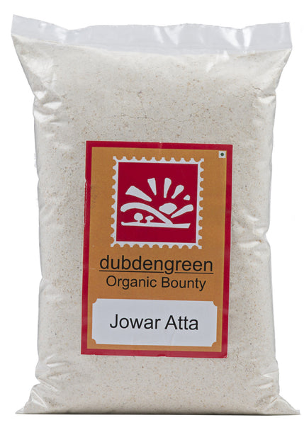 Organic Jowar Atta (Sorghum Flour), Dubdengreen (500gm)