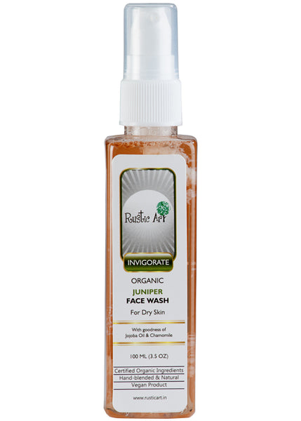 Organic Juniper Face wash, Rustic Art (100ml)