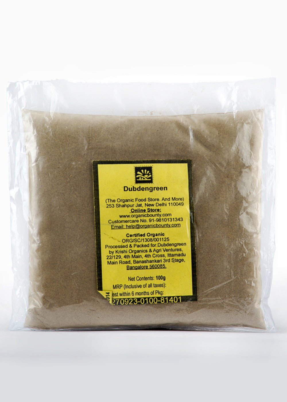 Organic Kali Mirch Powder (Black Pepper), Dubdengreen (100gm)