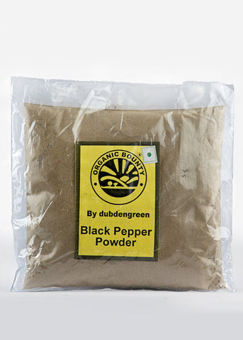 Organic Kali Mirch Powder (Black Pepper), Dubdengreen (100gm)