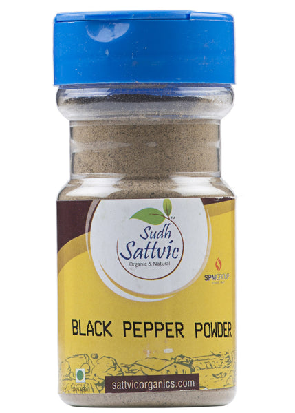 Organic Kali Mirch Powder (Black Pepper), Sudh Sattvic (70gm)