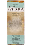 Organic Lil'spa Massage Oil, Pristine (90ml)