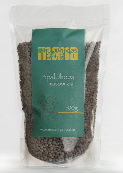 Organic Masoor Whole (Pink Lentil), Mana Organics (500gm)