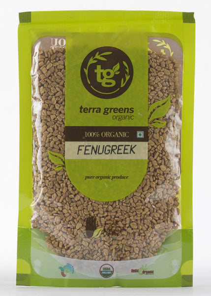 Organic Methi Dana (Fenugreek Seeds), Terra Greens (100gm)