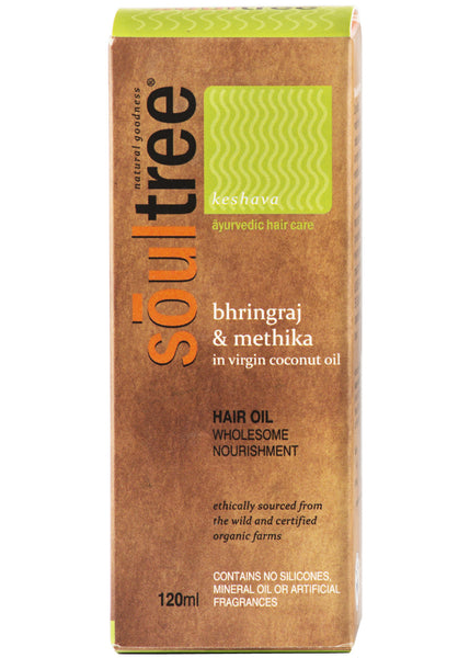 Organic Methika & Bhringraj Hair Oil, Soul Tree (120ml)