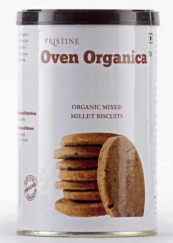 Organic Mix Millet Regular Cookies, Pristine (150gm)