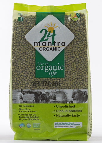 Organic Moong (Green Gram), 24 Mantra (500gm)