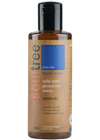 Organic Neem & Tulsi Shower Gel, Soul Tree (200ml)