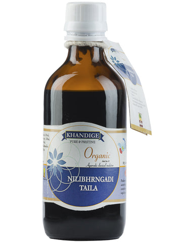 Organic Nilibhrngadi Oil, Khandige (100ml)