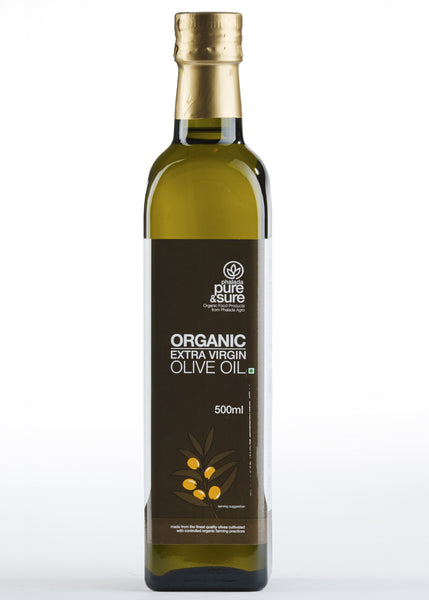 Organic Olive Oil, Pure & Sure (500ml)