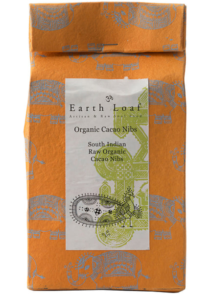 Organic Raw Cacao Nibs, Earth Loaf (200gm)