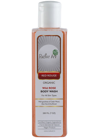 Organic Rose Body wash, Rustic Art (200ml)