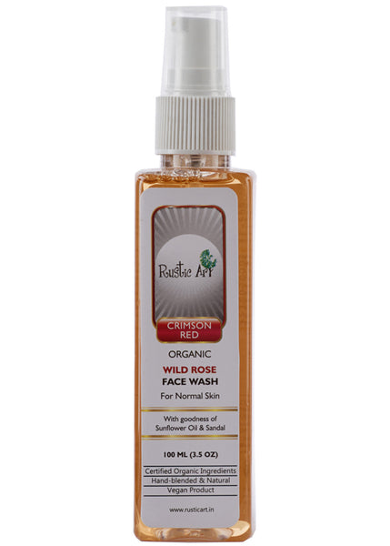 Organic Rose Face wash, Rustic Art (100ml)