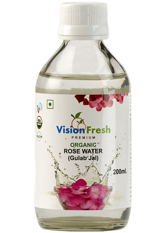 Organic Rose Water, Vision Fresh (200 ml)