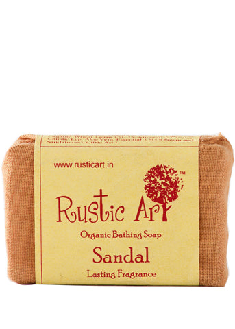 Organic Sandal Soap, Rustic Art (100gm)