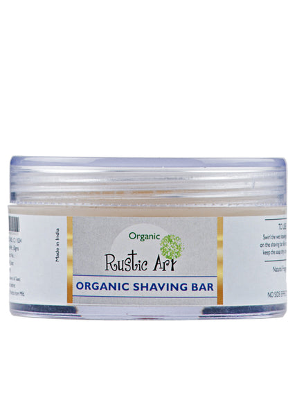 Organic Shaving Bar, Rustic Art (50gm)