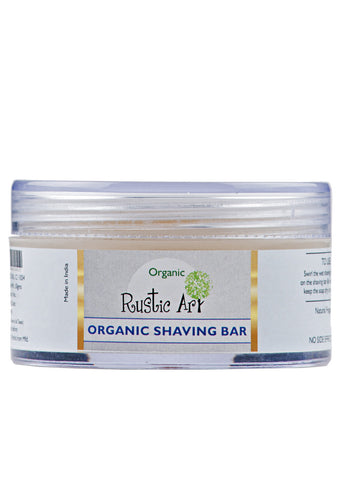 Organic Shaving Bar, Rustic Art (50gm)