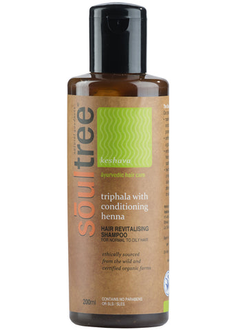 Organic Triphala Hair Revitalising Shampoo, Soul Tree (200ml)