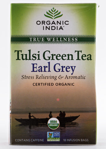 Organic Tulsi Earl Grey Tea, Organic India (18 teabags)