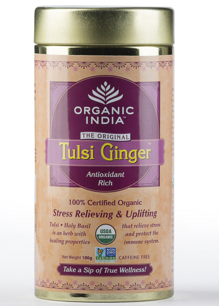 Organic Tulsi Ginger Tea, Organic India (100gm)